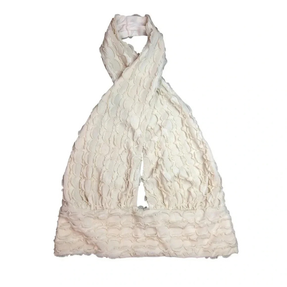 Princess Polly Chayse High Neckline Halter Crop Top |  Cream Size M / 10 - Picture 5 of 8